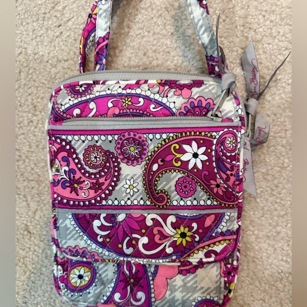 Vera Bradley Pink Paisley Crossbody Bag